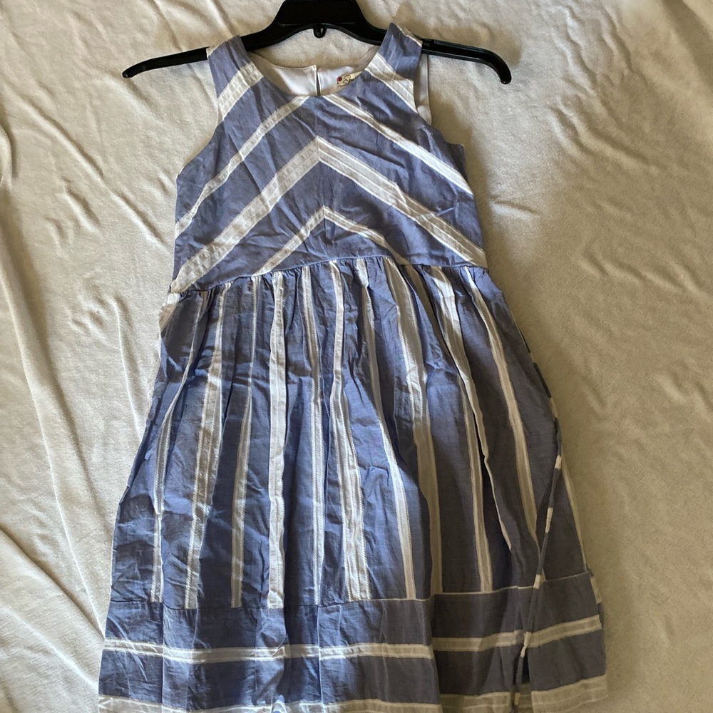 Speechless size 14 blue and white striped casual summer dress.
